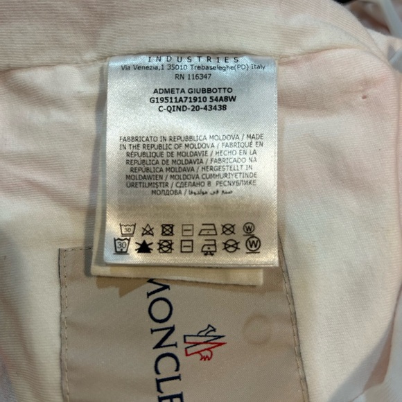 Moncler pink lightweight jacket size 6/9 New - Picture 8 of 10